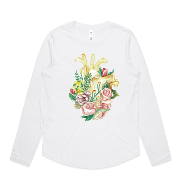 The Heart & Flow of Motherhood - Womens Curve Longsleeve Tee Thumbnail