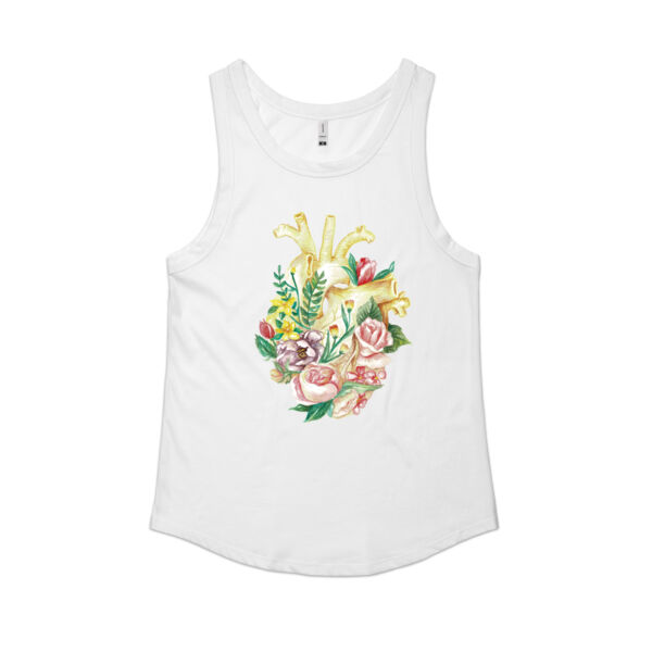 The Heart & Flow of Motherhood - Womens Sunday Singlet Thumbnail